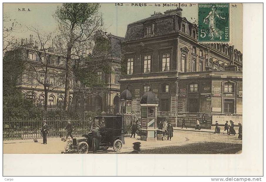 PARIS 3ème. - la mairie.