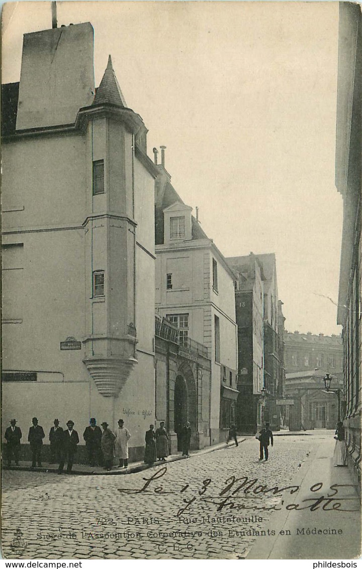 PARIS  6eme arrondissement  rue Hautefeuille