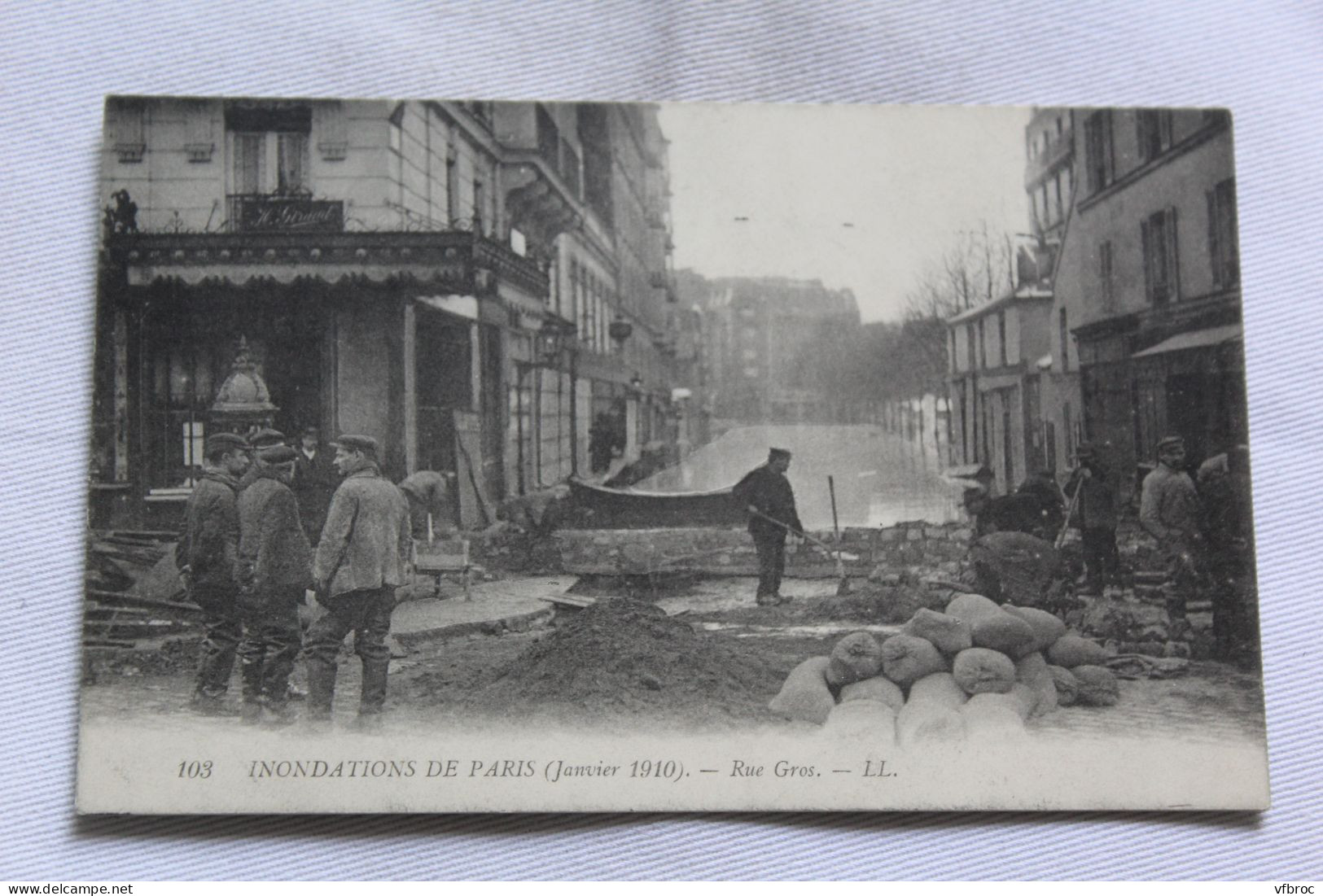 Paris 75, inondations de Paris, rue Gros