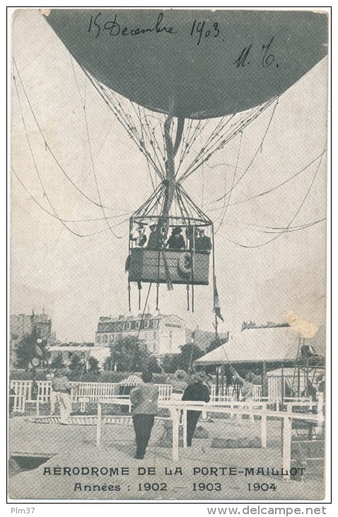 PARIS - Aérodrome Porte Maillot - Ballon Sphérique