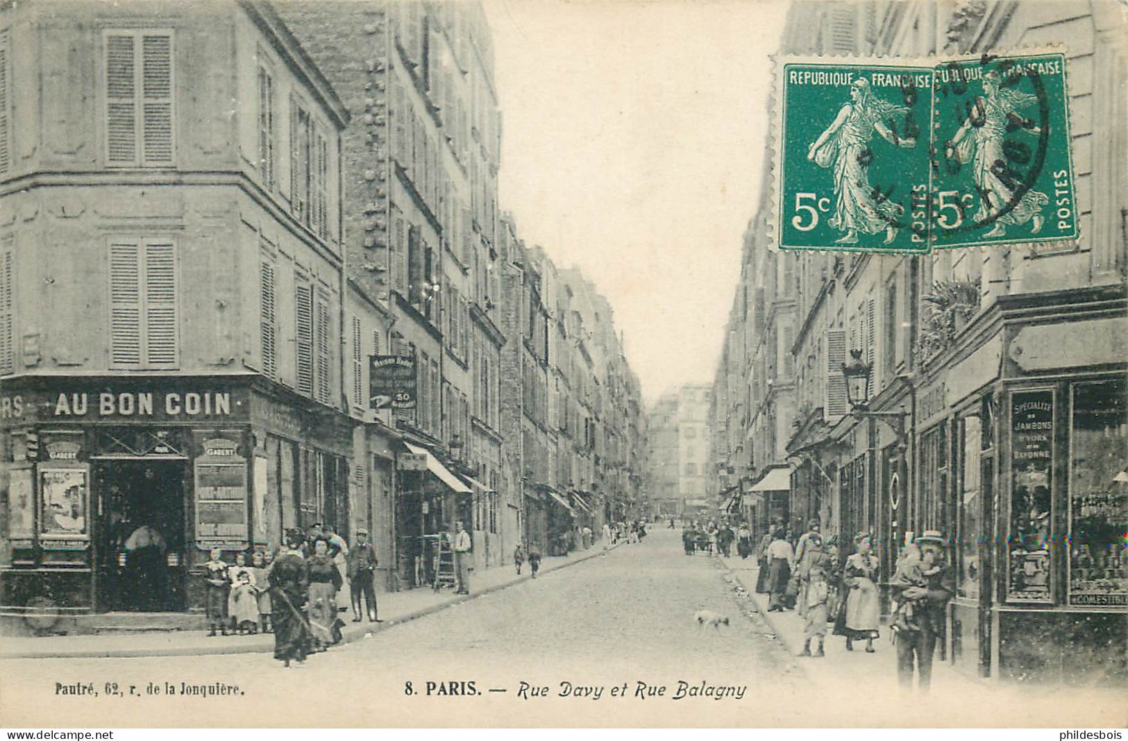 PARIS arrondissement 17  rue Davy et Balagny