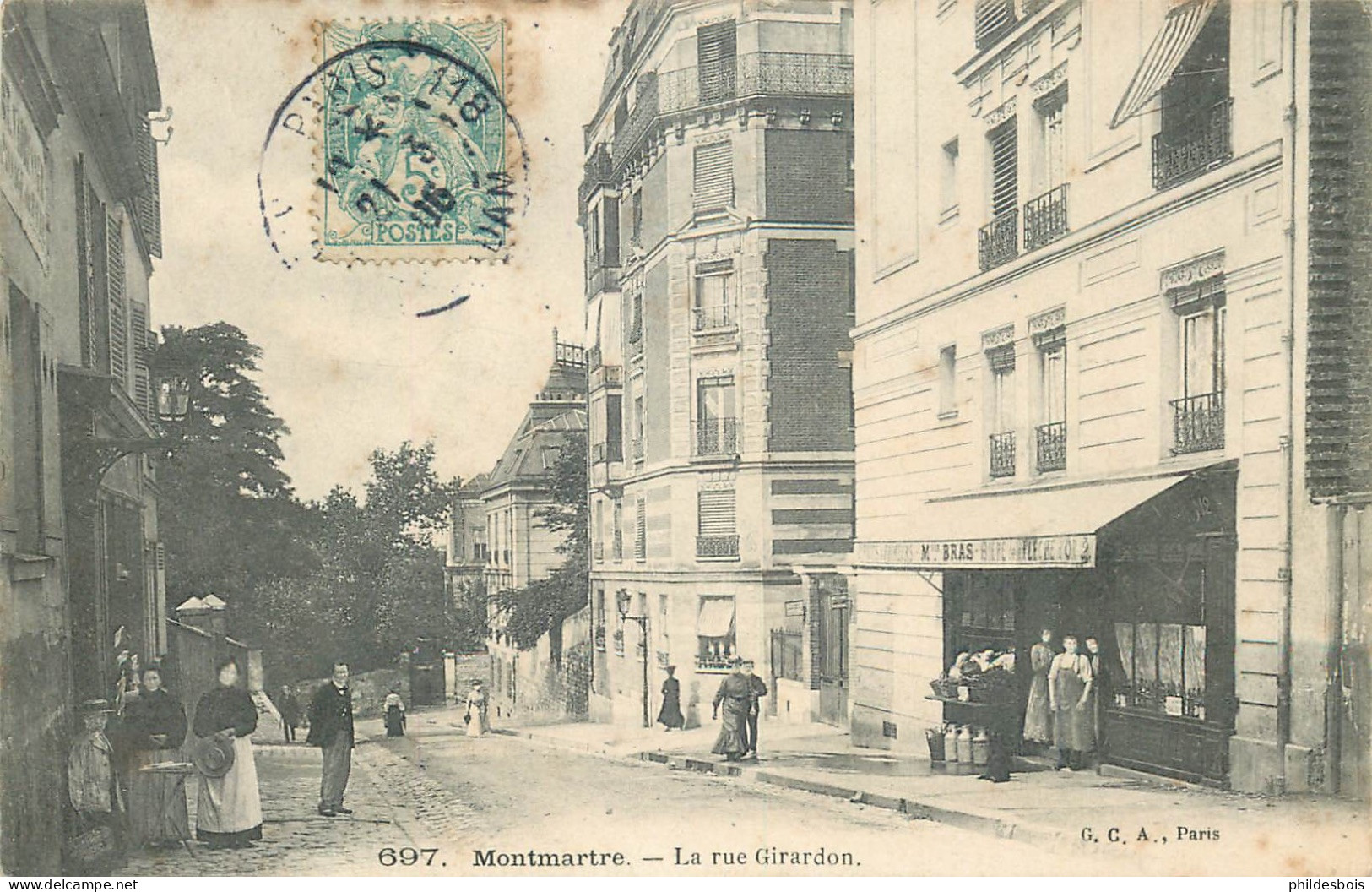 PARIS arrondissement 18  Montmartre rue Girardon