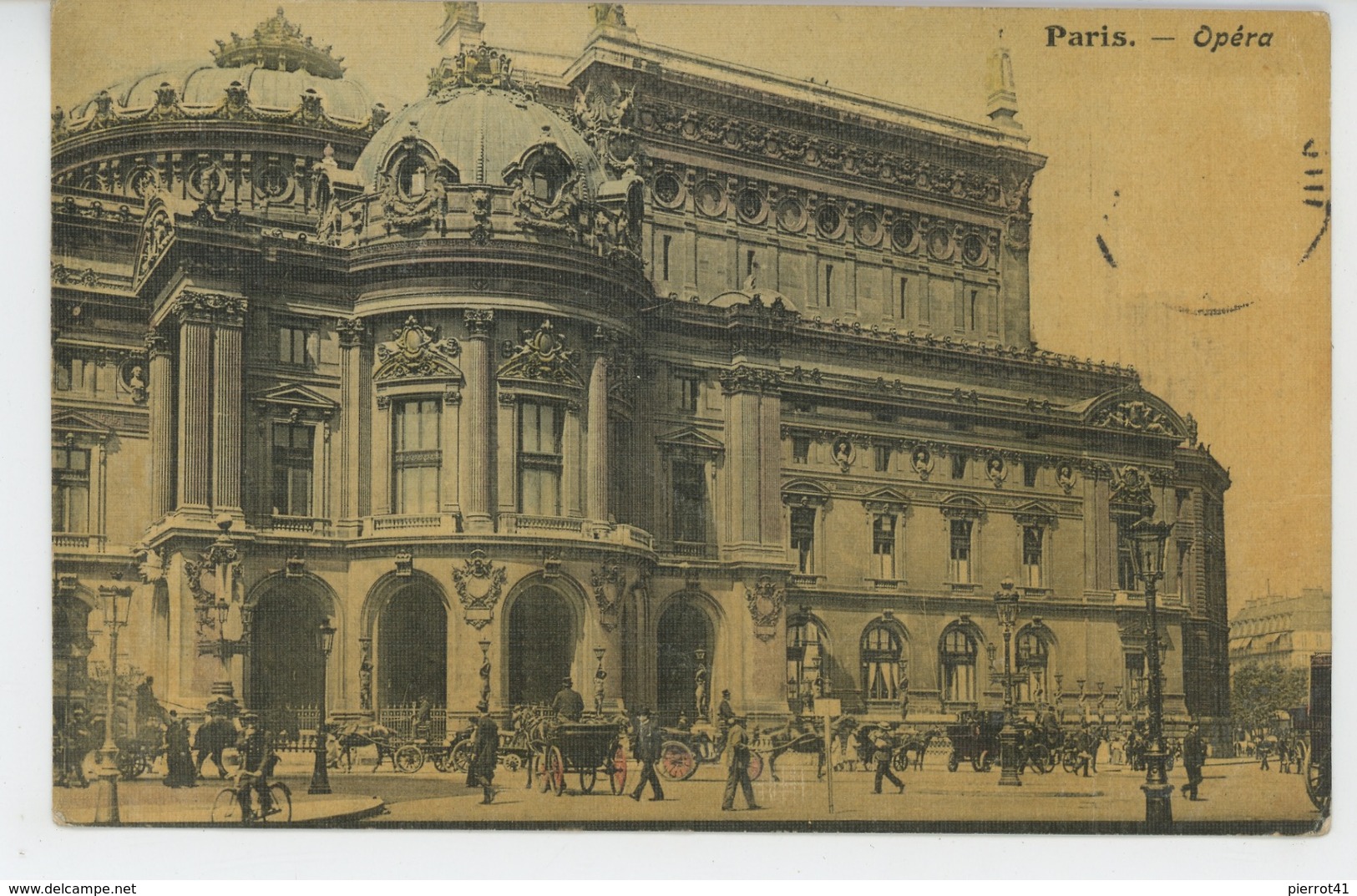 PARIS - IIème arrondissement - Opéra (belle carte toilée )