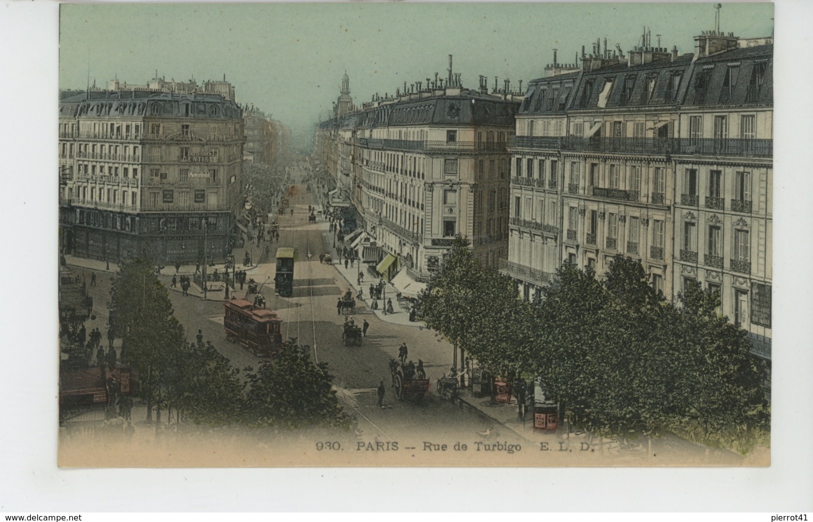 PARIS - IIème arrondissement - Rue de Turbigo (tramways )