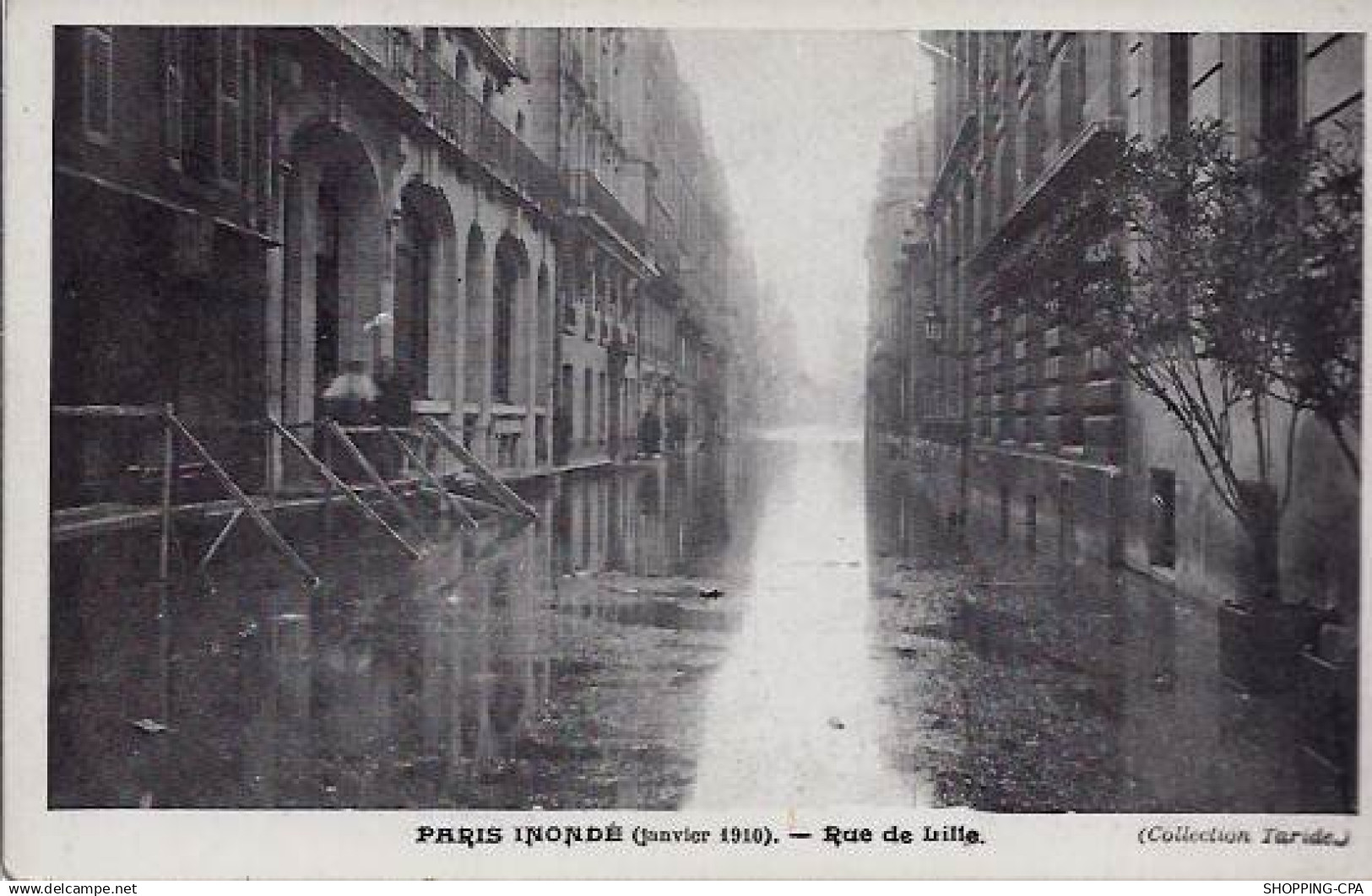 Paris - Inondations 1910 - Rue de Lille