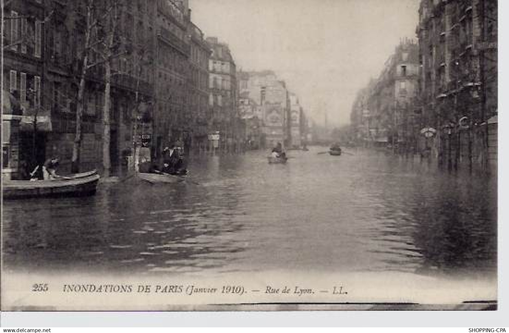 Paris Inondations 1910 - Rue de Lyon