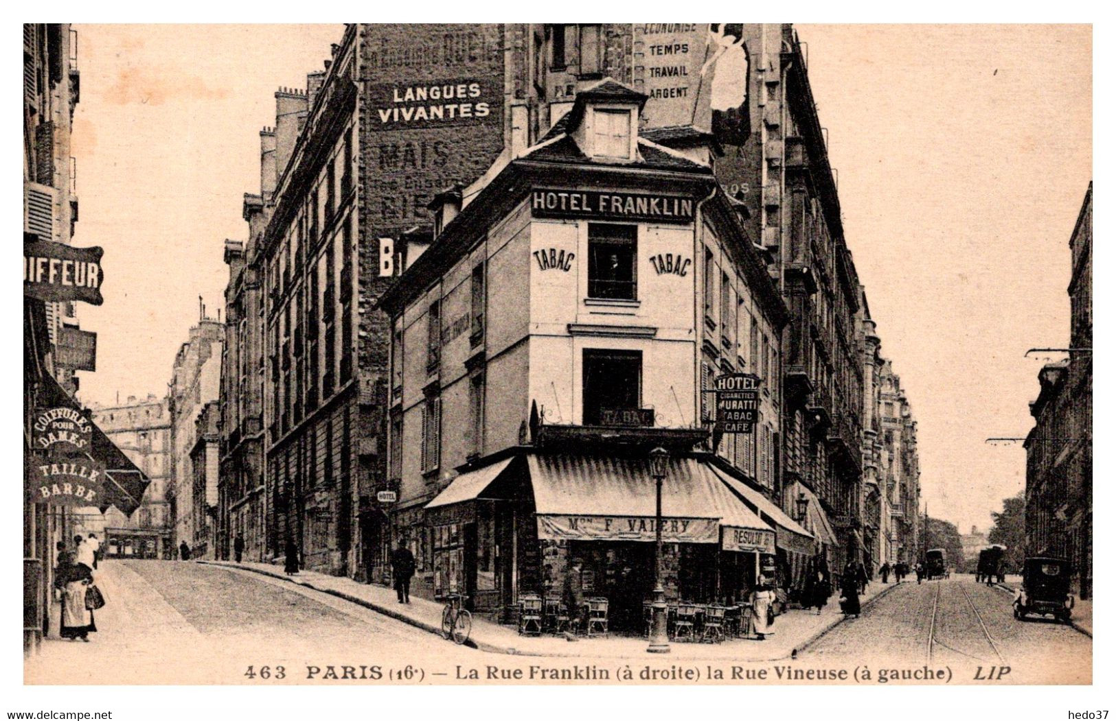 Paris - La Rue Franklin à la Rue Vineuse