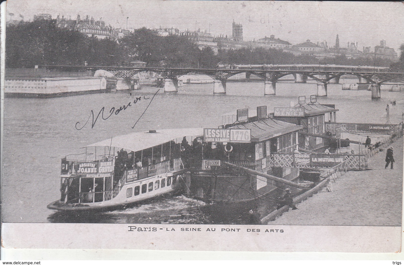 Paris - la Seine au Pont des Arts