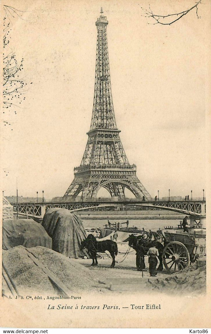 paris * la seine et ses abords * 11 cpa * différentes vues * péniche batellerie