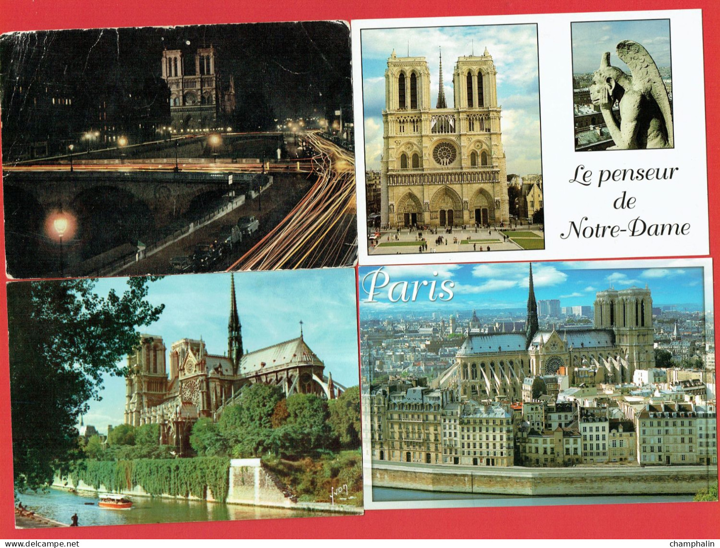 Paris - Lot de 7 CPM - Cathédrale Notre-Dame de Paris