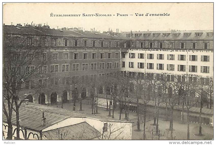 paris - ref B237 - etablissement saint nicolas - st nicolas - vue d ensemble -