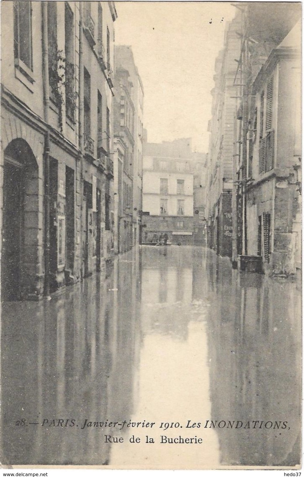 Paris - Rue de la Bucherie - Inondations 1910