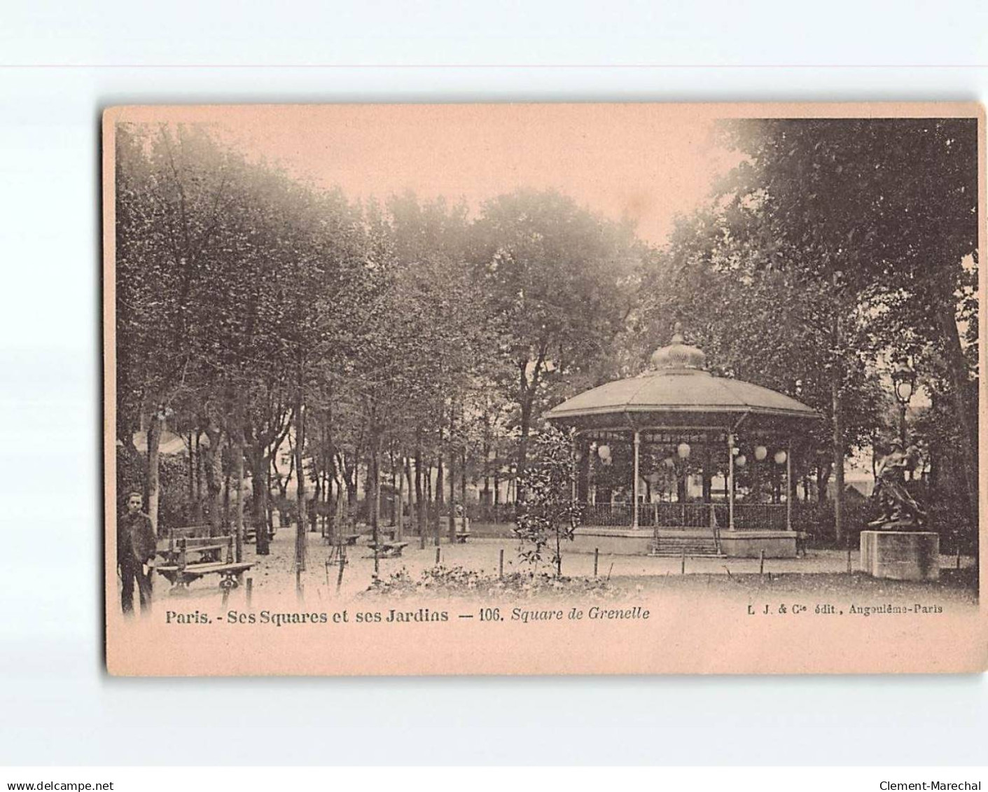 PARIS : Ses Squares et ses jardins, Square de Grenelle - état