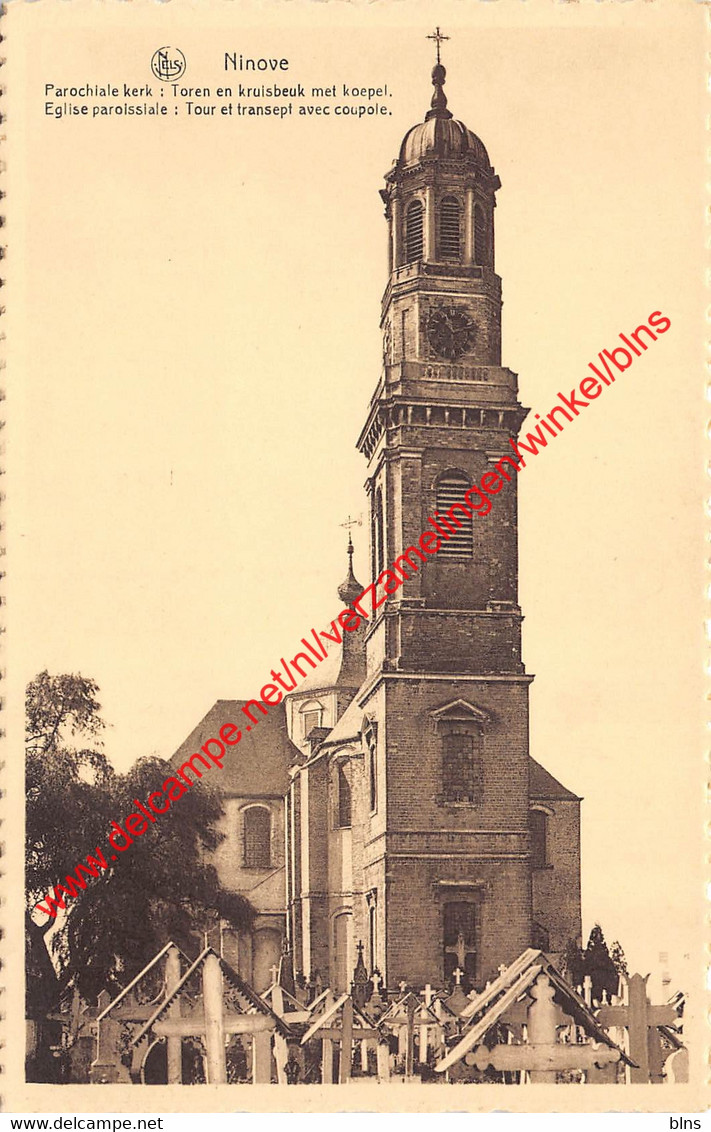 Parochiale kerk - Toren en kruisbeuk met koepel - Ninove