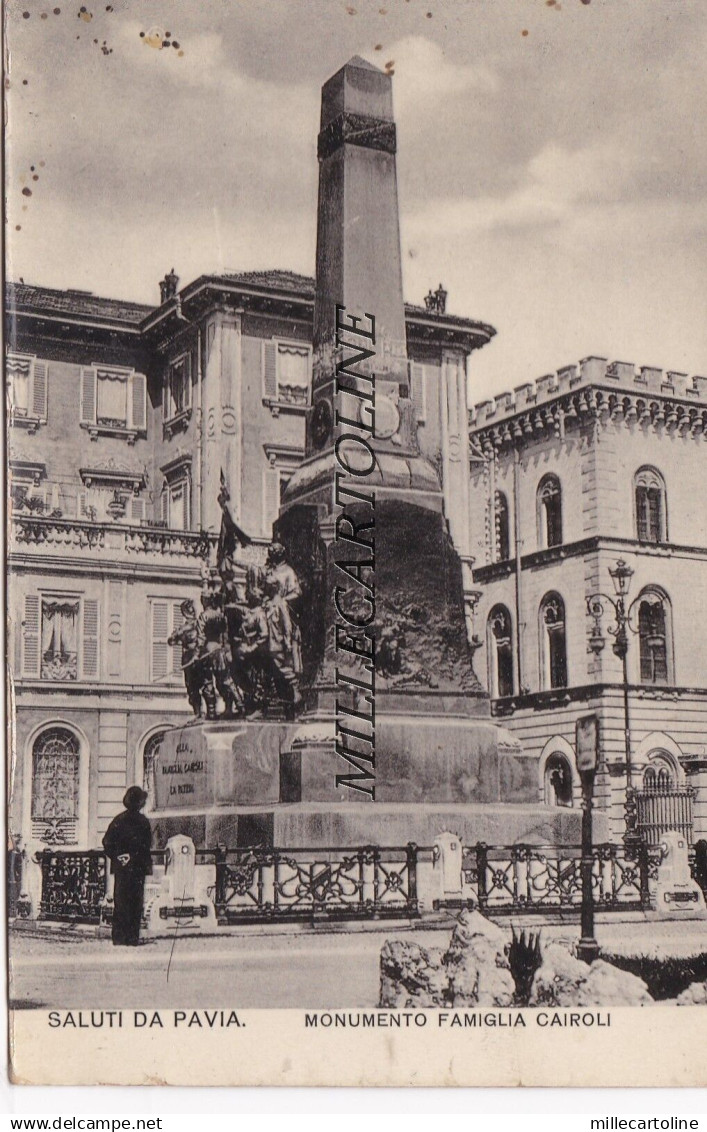 PAVIA:  Monumento Famiglia Cairoli