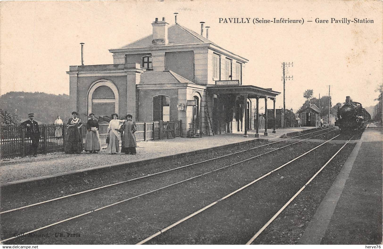 PAVILLY - Gare Pavilly Station - train