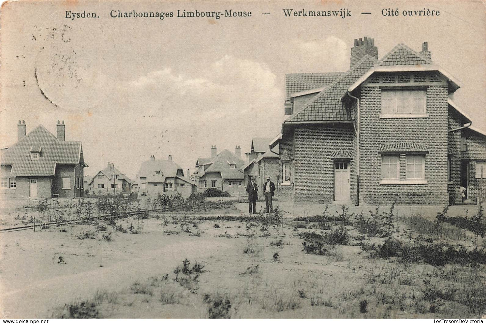 PAYS BAS - Eysden - Werkmanswijk - Charbonnages - Limbourg Meuse - Cité ouvrière - Animé - Carte postale ancienne