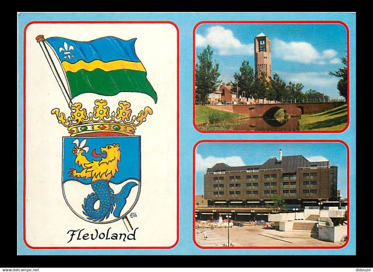 Pays-Bas - Nederland - Flevoland - Multivues - Blasons - CPM - Voir Scans Recto-Verso