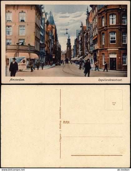 Amsterdam Amsterdam Reguliersbreestraat, Geschäftsstraße, Taverne 1910