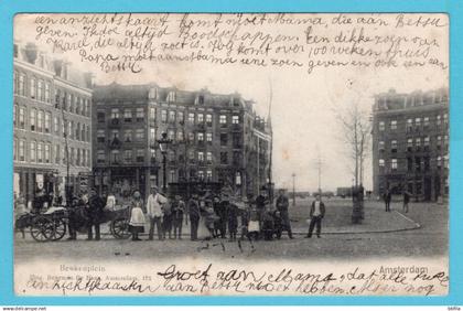 NEDERLAND prentbriefkaart Beukenplein Amsterdam 1903 Culemborg - Amsterdam