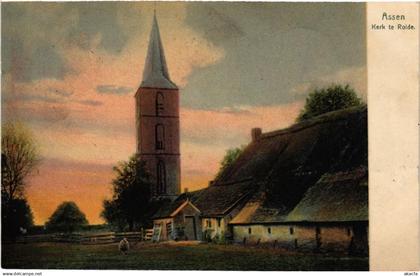 CPA AK ASSEN Kerk te Rolde NETHERLANDS (604609)