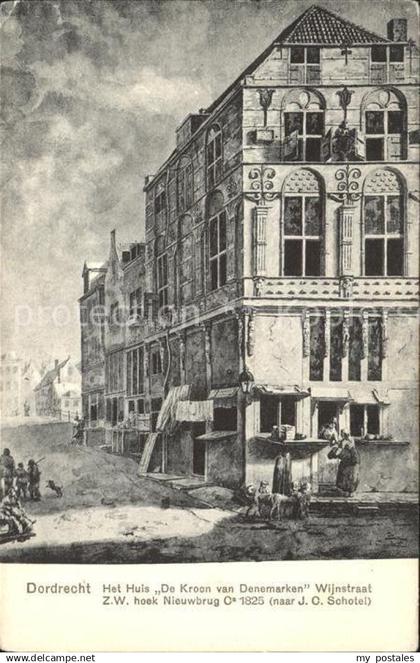 71898898 Dordrecht Huis De Kroon Denemarken Wijnstraat