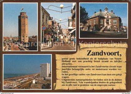 71948388 Zandvoort Holland Turm Strassenpartie Strand Zandvoort Holland