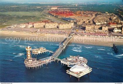 73234984 Scheveningen Fliegeraufnahme mit Seebruecke Scheveningen