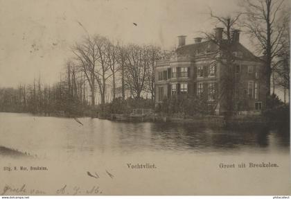 Breukelen (Utr.) Groet uit - Vechtvliet 1902