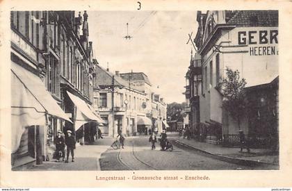 Nederland - ENSCHEDE - Langestraat - Gronausche straat