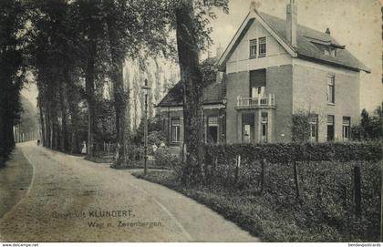 Nederland, KLUNDERT, Weg naar Zevenbergen (1910s) Ansichtkaart