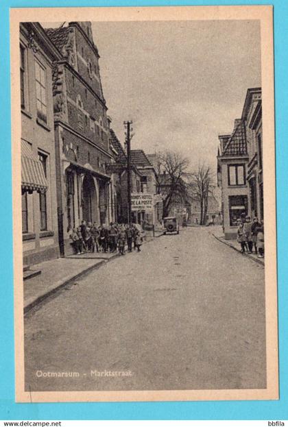 NEDERLAND prentbriefkaart Marktstraat Ootmarsum **