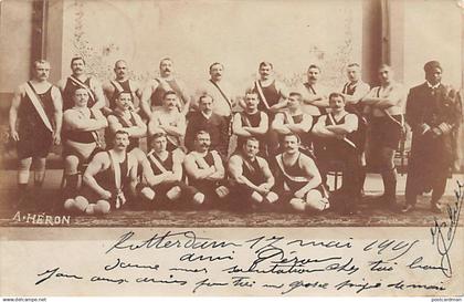 ROTTERDAM - Gymnastiekvereniging - FOTOKAART A. Héron - Jaar 1905