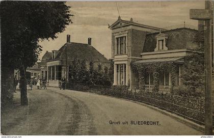 Sliedrecht (ZH) Groet uit (geanimeerd) 1923 Vouw