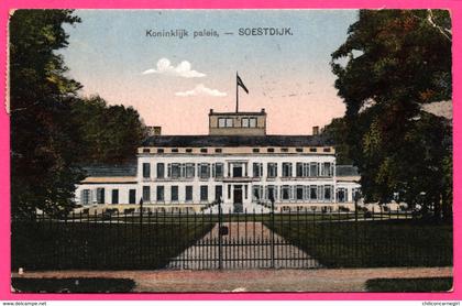 Soestdijk - Koninklijk paleis - Palais Royal - Uitg. NAUTA - 1924 - Obl. A. 376 - Colorisée