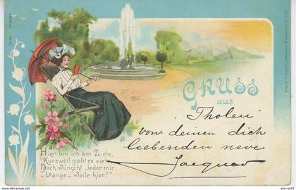 PAYS BAS - ZEELAND - Gruss aus THOLEN (1900)