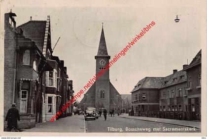 Bosscheweg met Sacramentskerk - Tilburg