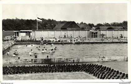 Nederland, UDEN, Zwembad (1959) Ansichtkaart