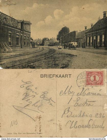 Nederland, VEGHEL, Sluisstraat (1917) Ansichtkaart