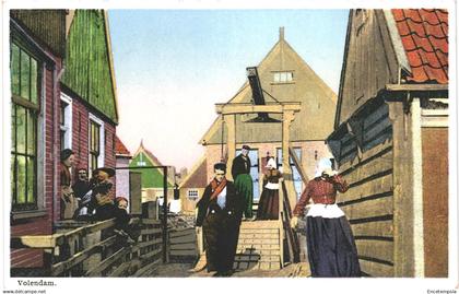 CPA Carte postale  Pays Bas Volendam  Un groupe de personnes    VM89354