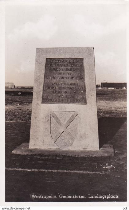 Westkapelle Gedenksteen Landingsplaats  Uitg. S. Gabrielse