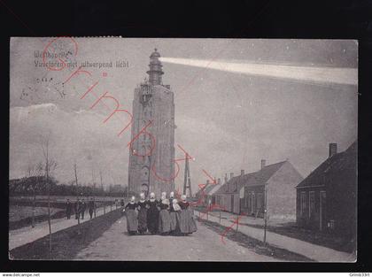 Westkapelle - Vuurtoren met uitwerpend licht - postkaart