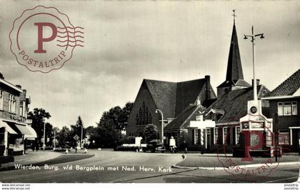 WIERDEN  BRUG V/D BERGPLEIN MET NED HERV KERK   Overijssel Wierden  HOLLAND HOLANDA NETHERLANDS