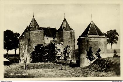 Nederland, ZALTBOMMEL, Slot Loevestein (1950s) Ansichtkaart