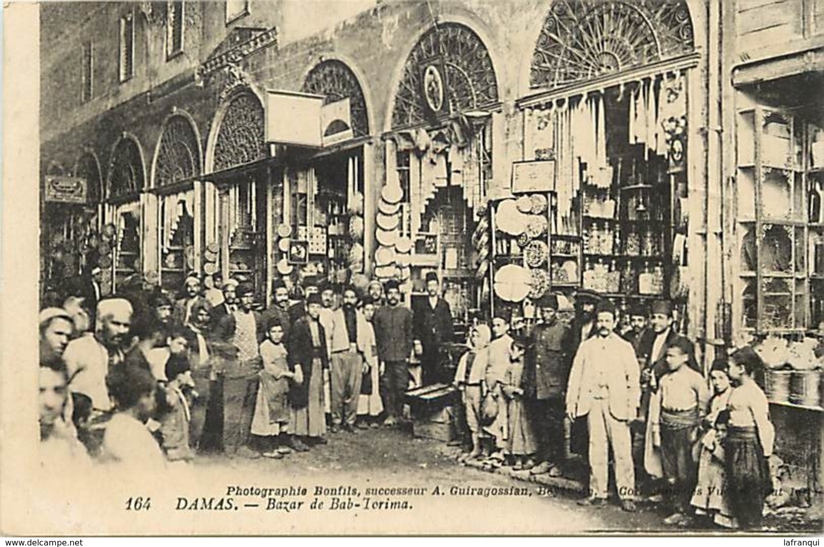 pays div- ref H443- syrie - syria - damas - bazar de bab torima - carte bon etat -