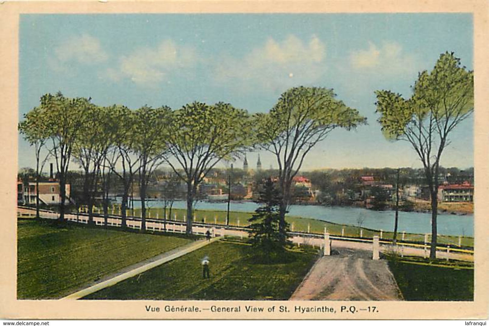 pays div- ref M81- canada - general view of saint hyacinthe - st hyacinthe  - carte bon etat -