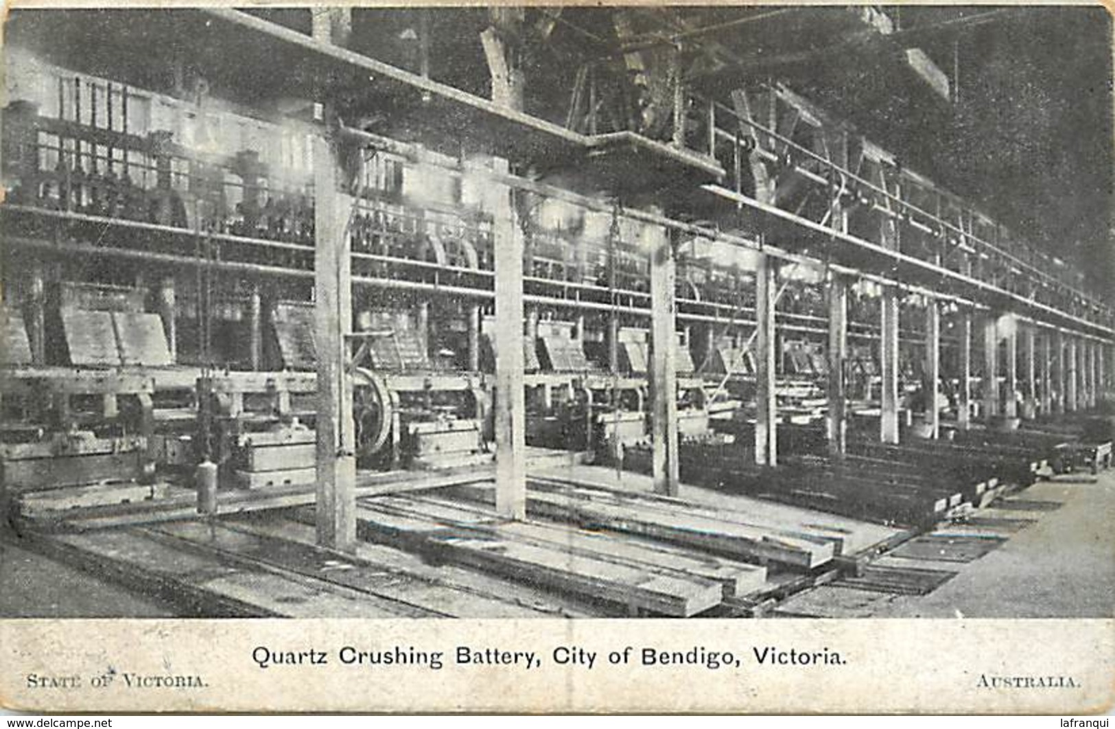 pays div -ref N690- australie - australia - quartz crushing battery , city of bendigo -victoria - carte bon etat -