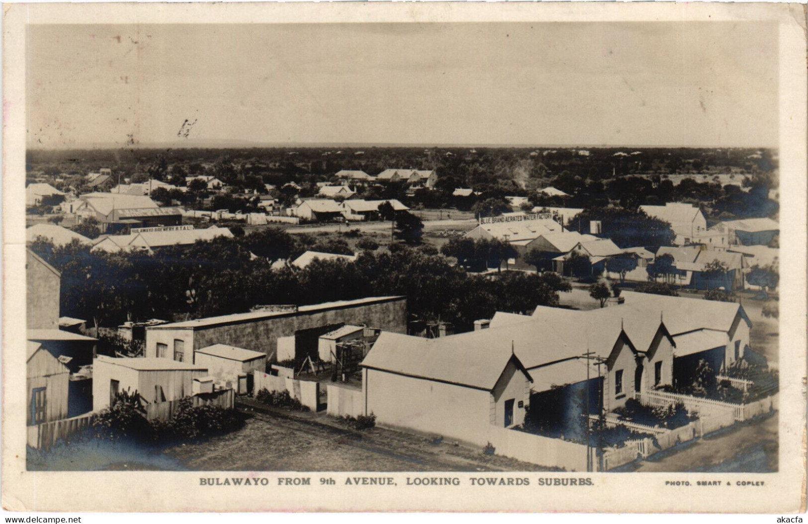 PC AFRICA, ZIMBABWE, BULAWAYO, 9TH AVENUE, Vintage Postcard (b53864)