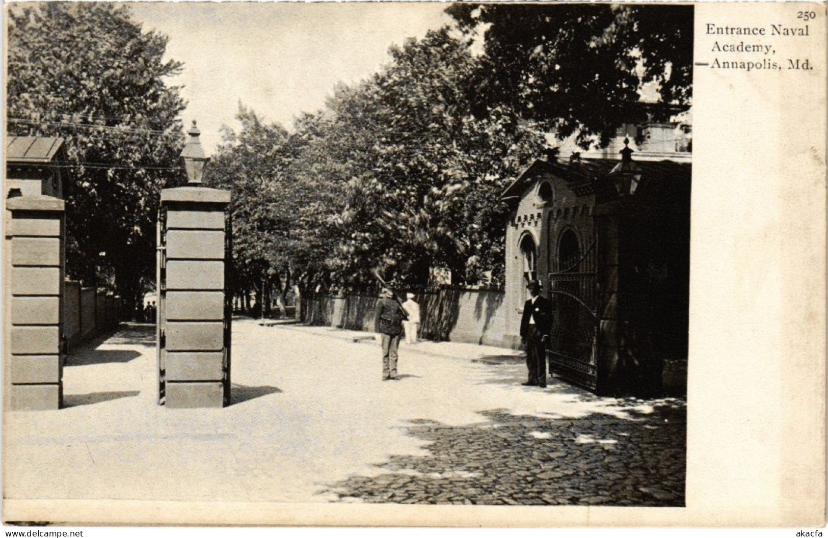 PC ANNAPOLIS MARYLAND ENTRANCE NAVAL ACADEMY VINTAGE (a966)