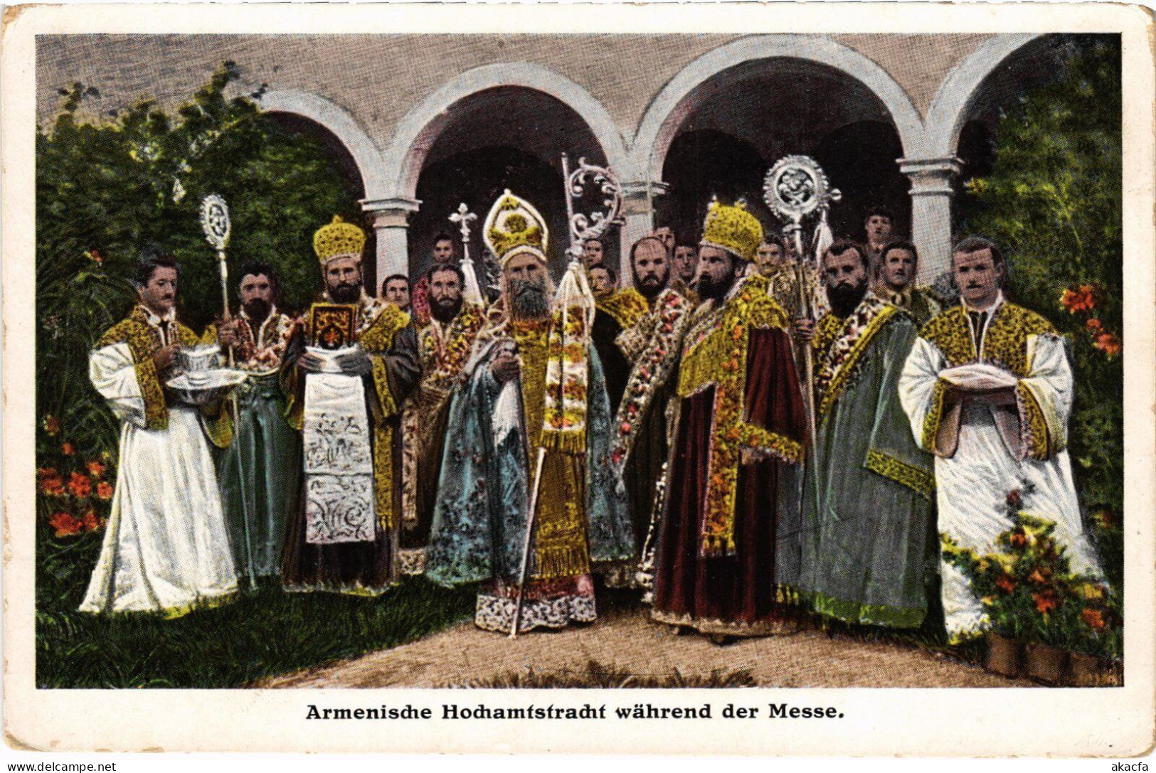 PC ARMENIA ARMENIAN PRIESTS MESS CAUCASUS (a58594)